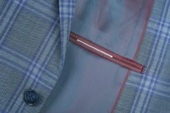 Regular Fit 2 Piece Suit Glen Plaid In Blue 10 Regular Fit 2 Piece Suit Glen Plaid In Blue -Clothing Shop 4Z8A4188s