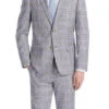 Gerace Collection - 2 Piece Glen Plaid Slim Fit Suit In Gray -Clothing Shop 4Z8A5489s