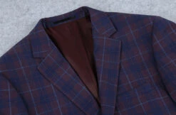 (48S) Slim Fit Blazer Glen Plaid In Blue 8 (48S) Slim Fit Blazer Glen Plaid In Blue -Clothing Shop 4Z8A6892 s 9703f287 b44a 44fa 9c75 44ebaca5900c