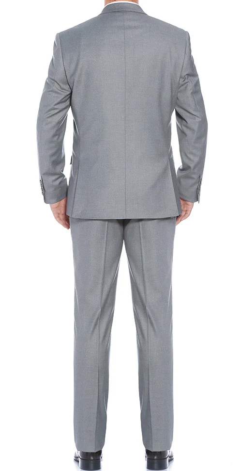 Performance Stretch Suit 2 Piece Slim Fit In Gray 4 Performance Stretch Suit 2 Piece Slim Fit In Gray - Image 2