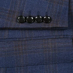 (44L) Classic Regular Fit 3-Piece Wool Stretch Checked Suits In Chocolate -Clothing Shop 4Z8A9764 1944x 03264b50 42b0 450a aa6f 07f2a2e105ce