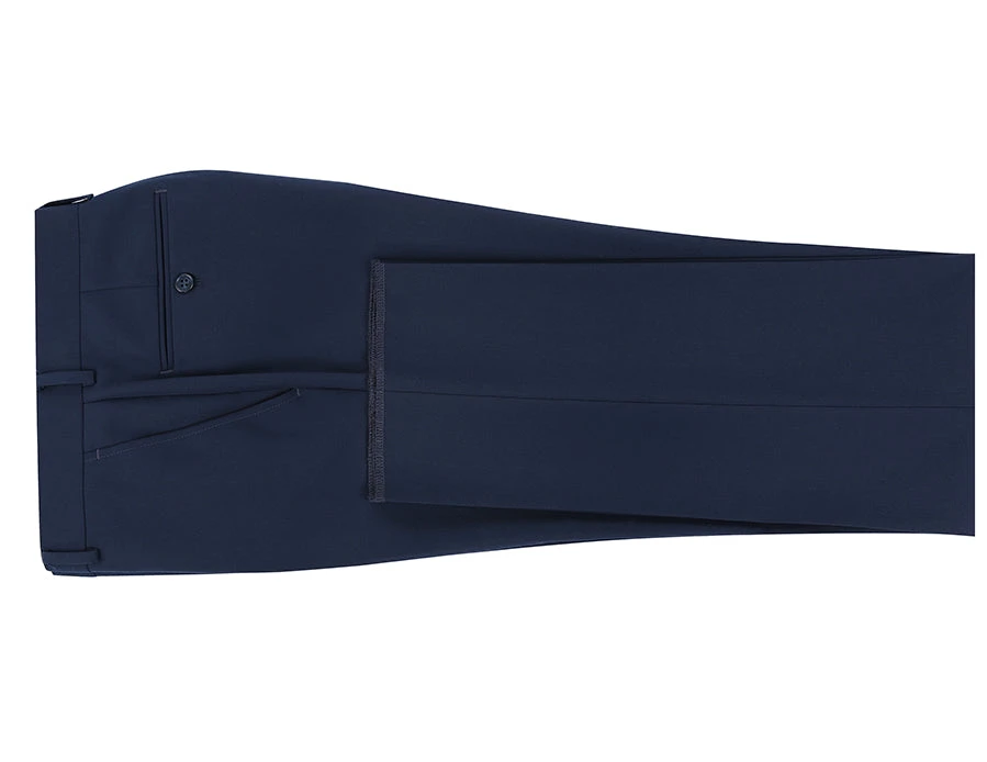 Dress Pants Regular Leg Un-Hemmed Bottoms In Navy 6 Dress Pants Regular Leg Un-Hemmed Bottoms In Navy - Image 4
