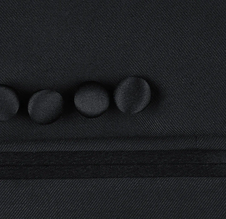 (42R) Classic Black Regular Fit 100% Wool Tuxedo Suit 8 (42R) Classic Black Regular Fit 100% Wool Tuxedo Suit - Image 6