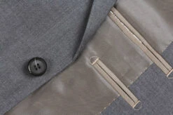 (44R) Gray 100% Virgin Wool Slim Fit Pick Stitch 2 Piece Suit 2 Button -Clothing Shop 508 3oe 1 77546dff 6c02 4c0d a314 81ea795e6b60