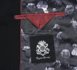 English Laundry Black Fall/Winter Essential Slim Fit Overcoat Wool Blend -Clothing Shop 53 01 001 5