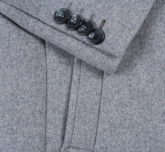 English Laundry Light Gray Fall/Winter Essential Slim Fit Overcoat Wool Blend 8 English Laundry Light Gray Fall/Winter Essential Slim Fit Overcoat Wool Blend - Image 6