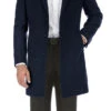 English Laundry Navy Fall/Winter Essential Slim Fit Overcoat Wool Blend -Clothing Shop 53 01 410 1