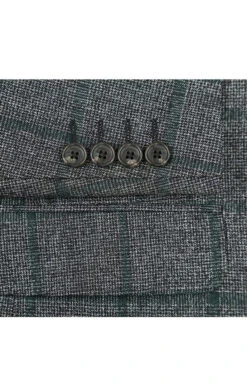 Wool Blend Plaid Pattern Regular Fit 2 Button Blazer In Grayish Brown 9 Wool Blend Plaid Pattern Regular Fit 2 Button Blazer In Grayish Brown -Clothing Shop 5 a473e73d ccd6 43af b4fd d62e0ede56c6