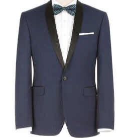 Blue 2 Piece Tuxedo Shawl Lapel Slim Fit -Clothing Shop 68673539953290500s