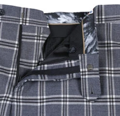 English Laundry Slim Fit Dimgray With White Check Suit -Clothing Shop 72 60 001 10