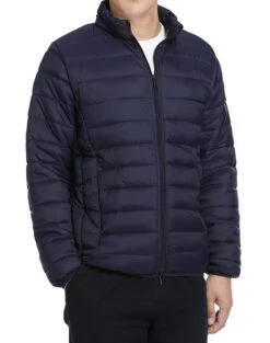 Men's Quilted Puffer Jacket In Navy -Clothing Shop 816 Navy 1 S