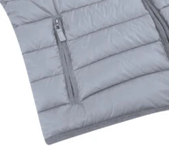 Gray Regular Classic Fit Goose Down Vest -Clothing Shop 831 2 4