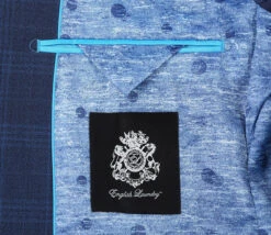 English Laundry 2-Piece Blue Plaid Wool Blend Slim Fit Dress Suit -Clothing Shop 8 2592x 54121949 197a 499b af41 e183eb766647