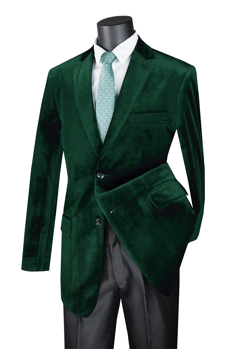 Velvet Regular Fit Fashion Jacket In Emerald 3 Velvet Regular Fit Fashion Jacket In Emerald