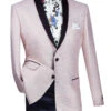 (XL) Pink Metallic Stripe Slim Fit Jacket 2 Button Shawl Lapel -Clothing Shop BSF 12 Pink 3a0f7985 1fd6 4c3a 97a1 5311d38631e1