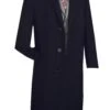 (6XL) Milan Collection - Wool And Cashmere Regular Fit Dress Top Coat 48" Long In Black -Clothing Shop CL48 1 Black 5 191f8f8a 17ac 420f 9101 94a06c51dda1