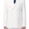 Ramses Collection - Double Breasted Suit 2 Piece Regular Fit In White 2 Ramses Collection - Double Breasted Suit 2 Piece Regular Fit In White -Clothing Shop DC900 1 White Fancy