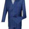 Alexander Collection - Blue Double Breasted 2 Piece Suit Regular Fit Glen Plaid -Clothing Shop DRW 1 BLUE 15 2 1024xs