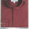 Basic Banded Collar Dress Shirt In Burgundy 2 Basic Banded Collar Dress Shirt In Burgundy -Clothing Shop DS3001C BURGUNDY