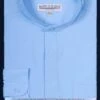 Basic Banded Collar Dress Shirt In Light Blue -Clothing Shop DS3001C LT BLUE