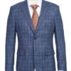 English Laundry 2-Piece Pale Denim Glen Check Suit Wool Blend -Clothing Shop EL 72 60 400