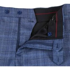 English Laundry 2-Piece Pale Denim Glen Check Suit Wool Blend -Clothing Shop EL 72 60 400 4