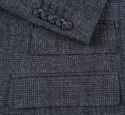 English Laundry Charcoal Checked Slim Fit Suit 100% Wool -Clothing Shop EL52 50 410 7