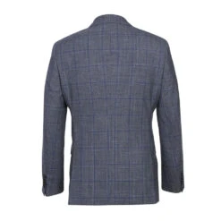 English Laundry 2-Piece Gray With Blue Windowpane Suit Wool Blend -Clothing Shop EL72 52 400 1