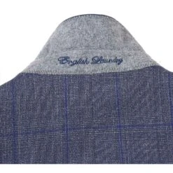 English Laundry 2-Piece Gray With Blue Windowpane Suit Wool Blend -Clothing Shop EL72 52 400 3