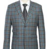 English Laundry 2-Piece Light Gray With Bronze Stereoscopic-Grid Suit Wool Blend -Clothing Shop EL72 57 470