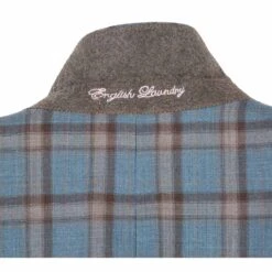 English Laundry 2-Piece Light Gray With Bronze Stereoscopic-Grid Suit Wool Blend -Clothing Shop EL72 57 470 3