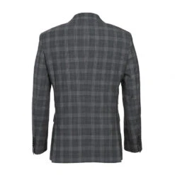 English Laundry 2-Piece Gray Check Peak Suit Wool Blend -Clothing Shop EL72 58 093 1