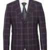 English Laundry 2-Piece Purple Window Pane Check Suit Wool Blend -Clothing Shop EL72 62 900