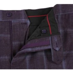 English Laundry 2-Piece Purple Window Pane Check Suit Wool Blend -Clothing Shop EL72 62 900 4