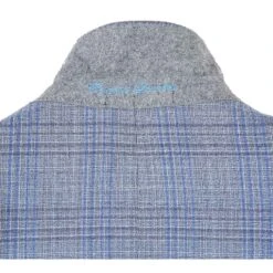 English Laundry 2-Piece Light Gray With Blue Check Suit Wool Blend 9 English Laundry 2-Piece Light Gray With Blue Check Suit Wool Blend -Clothing Shop EL72 68 401 2