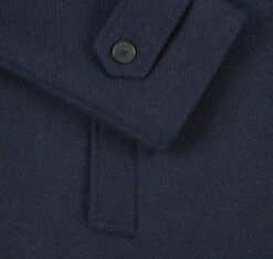 English Laundry Navy Slim Fit Wool Blend Long Overcoat -Clothing Shop EL84 10 410 2