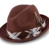 Cognac 2" Brim Plaid Ribbon Wool Felt Dress Hat 2 Cognac 2" Brim Plaid Ribbon Wool Felt Dress Hat -Clothing Shop H 2136cognac 1024x1024 2x f05856e6 d130 4641 ba49 2a333ef73f21