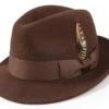 Pinch Crushable Wool Snap Brim Hat In Chocolate -Clothing Shop H 37 Chocolate S
