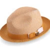 Gold Men's Two Tone Braided Pinch Fedora With Grosgrain Ribbon 2 Gold Men's Two Tone Braided Pinch Fedora With Grosgrain Ribbon -Clothing Shop H 68 GOLD