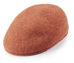 Wool Felt Ivy Cap In Cognac