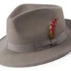 Gray Dress Hat Wool Wide Brim -Clothing Shop H 72 Grey S
