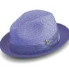 (L) Purple Braided Tone On Tone Stingy Brim Pinch Fedora -Clothing Shop H2204purple 1024x1024 2x 034db5de 3449 48b9 a0d1 69b84991625a