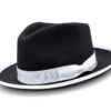 Black 2 ½" Wide Brim Wool Felt Hat -Clothing Shop Hats h 83 black