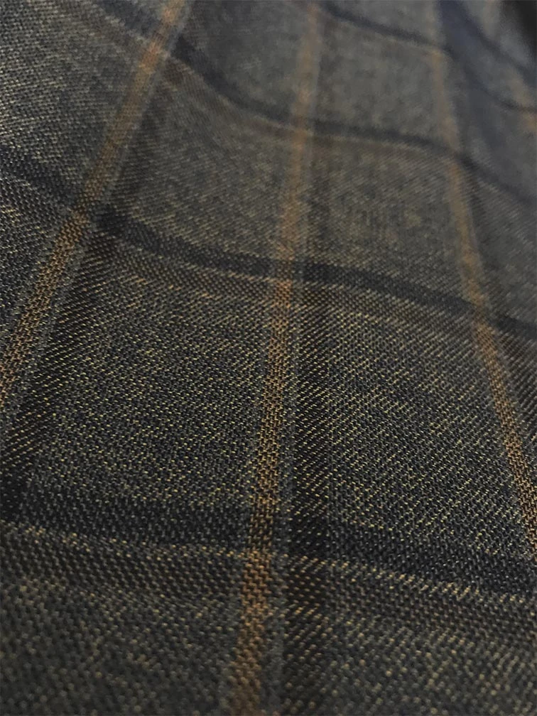 Atrani Collection - Regular Fit Windowpane Suit 3 Piece In Brownish Olive 4 Atrani Collection - Regular Fit Windowpane Suit 3 Piece In Brownish Olive - Image 2