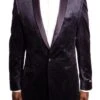 Empire Collection - Vintage Pattern Sports Coat Regular Fit In Plum -Clothing Shop ME172 03