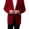 Men's Regular Fit Blazer 2 Button With One Welt Chest Pocket Red