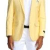 Slim Fit Blazer 2 Button In Solid Lemon Yellow -Clothing Shop MJ284S 04 52514.1551125976