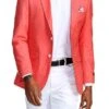 Slim Fit Blazer 2 Button In Solid Deep Salmon -Clothing Shop MJ284S 05 22230.1551125976