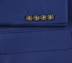 Half Canvas Wool Dress Suit Regular Fit 2 Piece In Blue -Clothing Shop RHC100 19 3