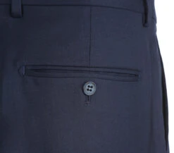 Half Canvas Stretch Wool Dress Suit Regular Fit 2 Piece In Navy -Clothing Shop RHC100 2 5